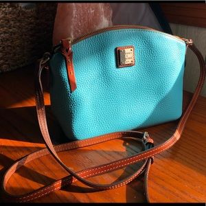 Dooney and Bourke Small crossbody teal colored